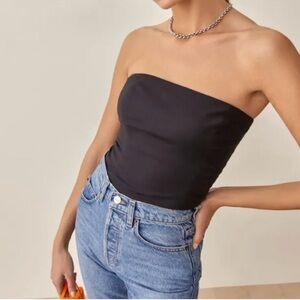 Reformation Tube strapless top size 8 black